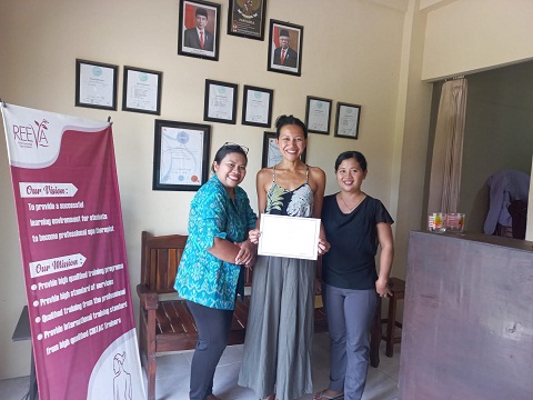 Reeva Bali Spa School Student